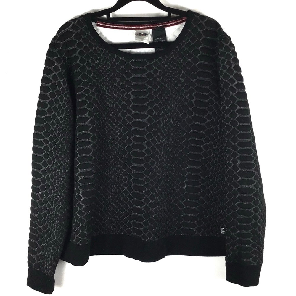NEW Harley Davidson Sweater -Snake Print Pattern